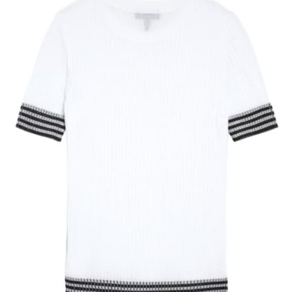 Rag & Bone Artic Check Short Sleeve T-Shirt Top - Picture 7 of 7